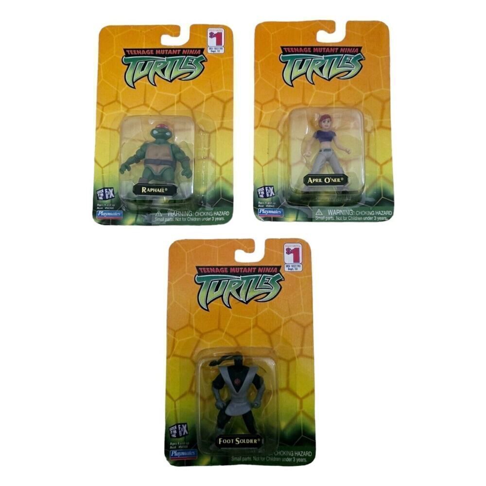 Teenage Mutant Ninja Turtles 2002 Playmates Mini Action Figures 2"